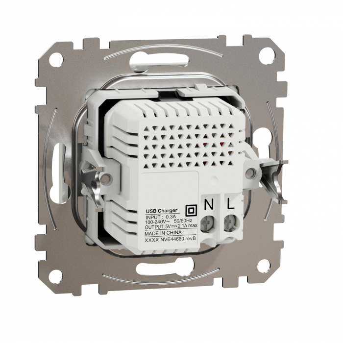 Priza USB tip A+A 2.1A Schneider Sedna alb SDD111401 [2]