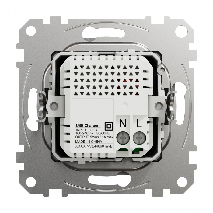 Priza USB tip A+A 2.1A Schneider Sedna aluminiu SDD113401 [3]