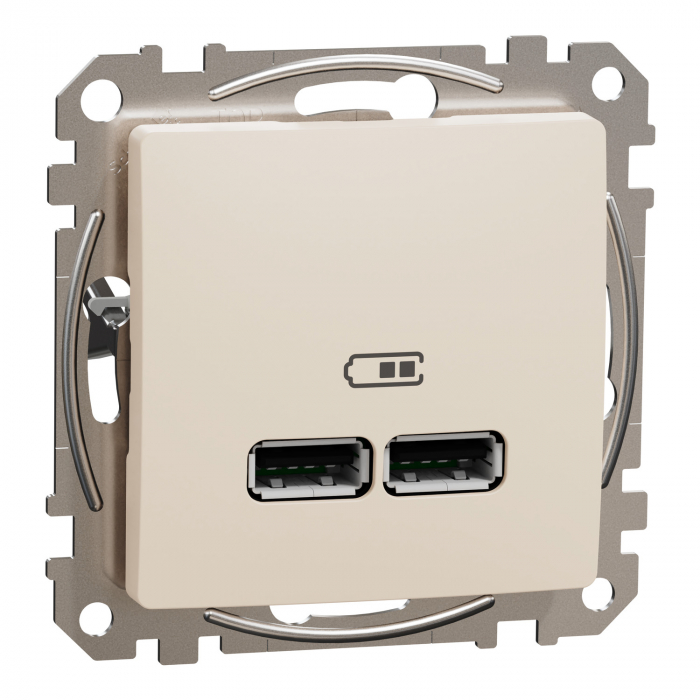 Priza USB tip A+A 2.1A Schneider Sedna bej SDD112401 [1]