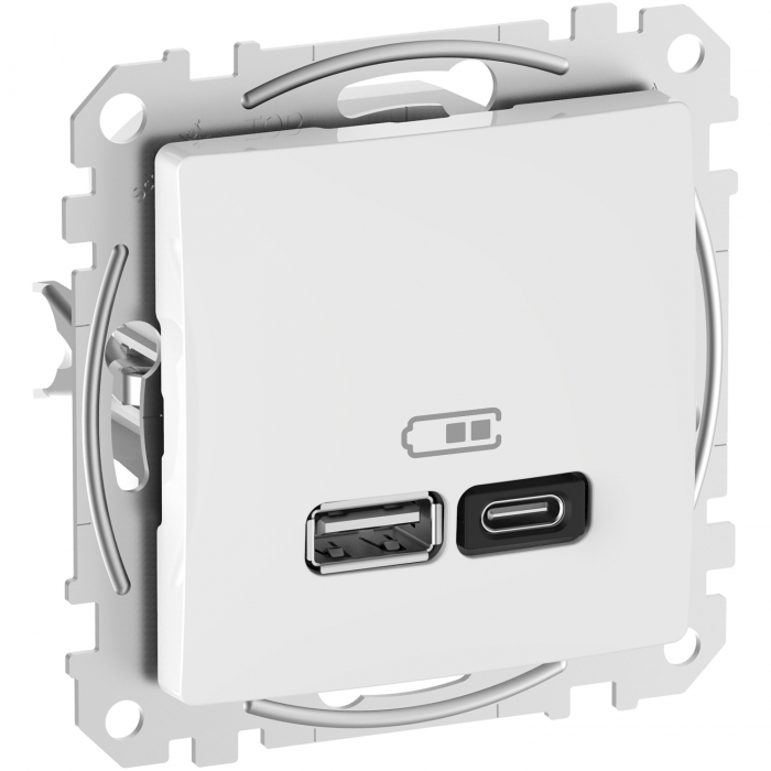 Priza USB tip A+C 45W Schneider Sedna alb SDD111404 [1]