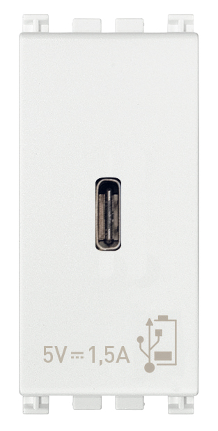 Priza USB tip C 5V 1,5A 1M Vimar Arke alb 19292.C.B [1]