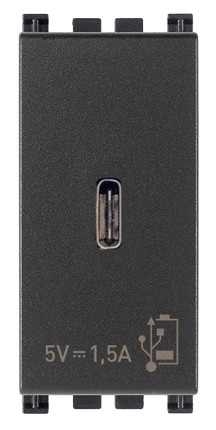 Priza USB tip C 5V 1,5A 1M Vimar Arke gri antracit 19292.C [1]
