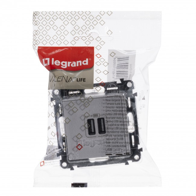 Priza USB tip A dubla 5V 1500mA Legrand Valena Life alb 753112 [2]