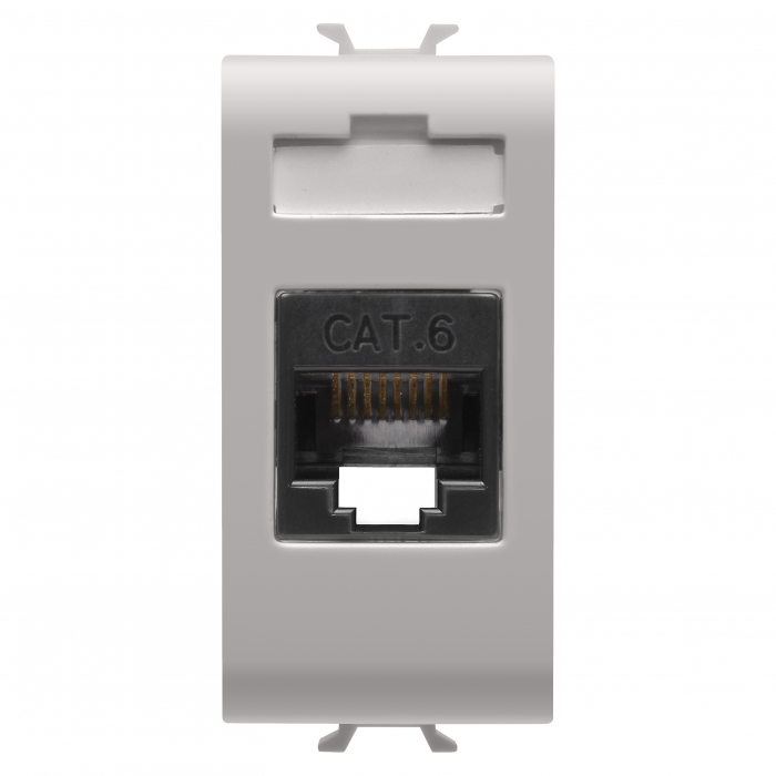 Priza UTP CAT 6E 1M Gewiss Chorus bej satinat MAT GW13423 [1]