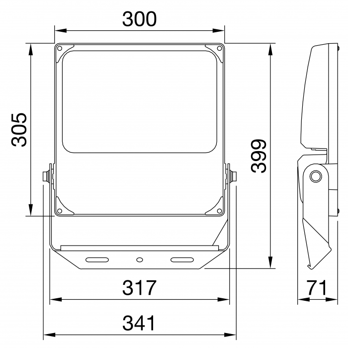 Proiector led 200W 4000K 27600lm Elia IP66 Gewiss GWF1100ZC840 [2]