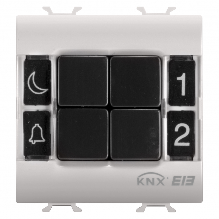 Pulsantiera 4 canale 2M Gewiss Chorus KNX bej MAT GW13782 [1]