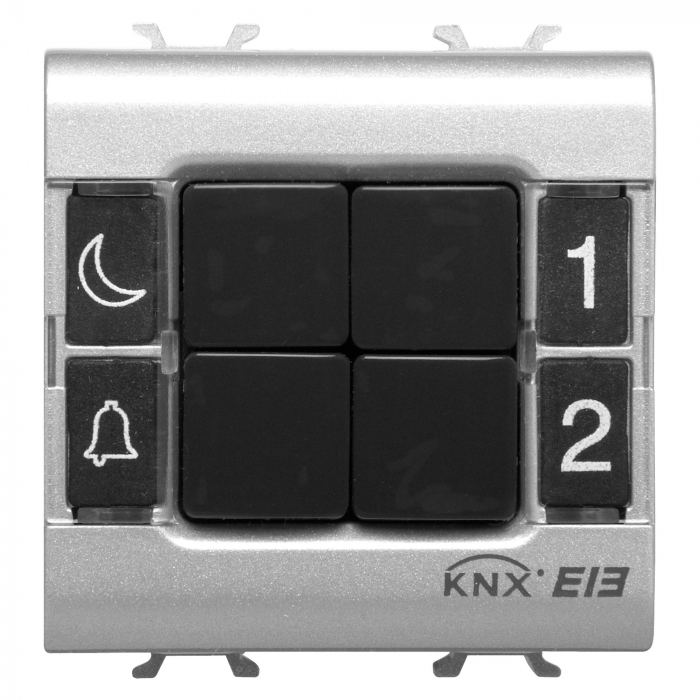 Pulsantiera 4 canale 2M Gewiss Chorus KNX titan GW14782 [1]