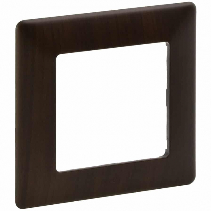 Rama ornament 1 post Legrand Valena Life lemn inchis 754171 [1]