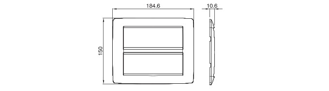 Rama Ornament 12M ONE Gewiss Chorus alb GW16112TB [2]