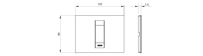 Rama Ornament 1M GEO Gewiss Chorus  alb GW16401TB [2]