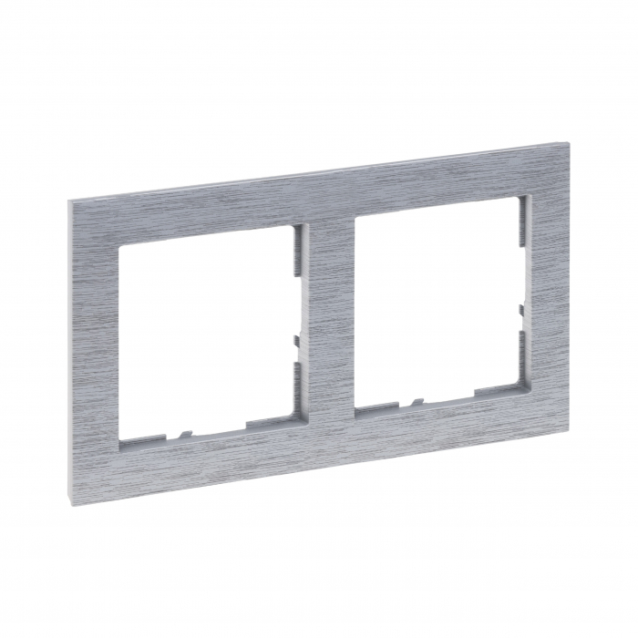 Rama ornament 2 posturi Legrand Suno aluminiu periat 721562 [1]