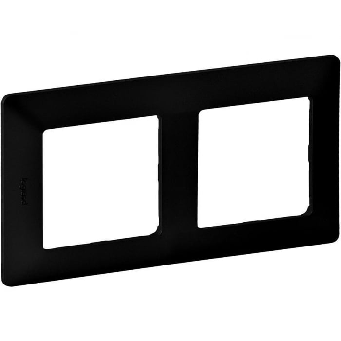 Rama ornament 2 posturi Legrand Valena Life negru mat 754252 [1]