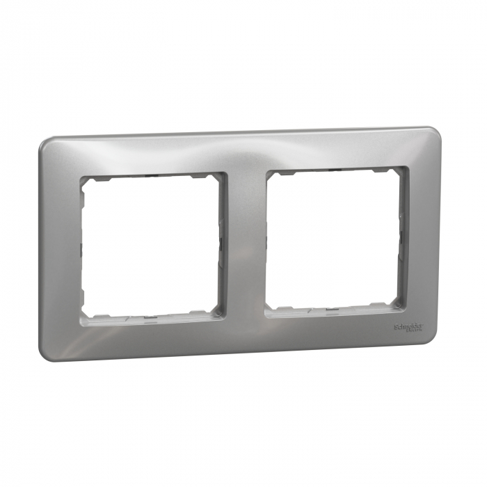 Rama Ornament 2 posturi Schneider Sedna aluminiu SDD313802 [1]