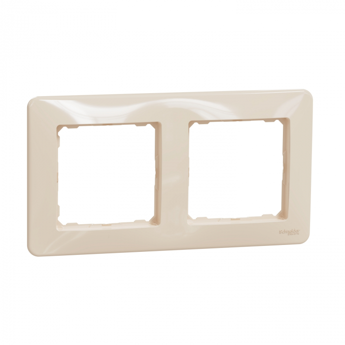 Rama Ornament 2 posturi Schneider Sedna bej SDD312802 [1]