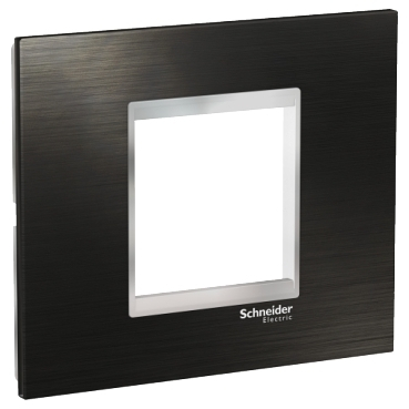 Rama Ornament 2M inox Schneider Eazy Styl negru/crom LMR7732038 [1]