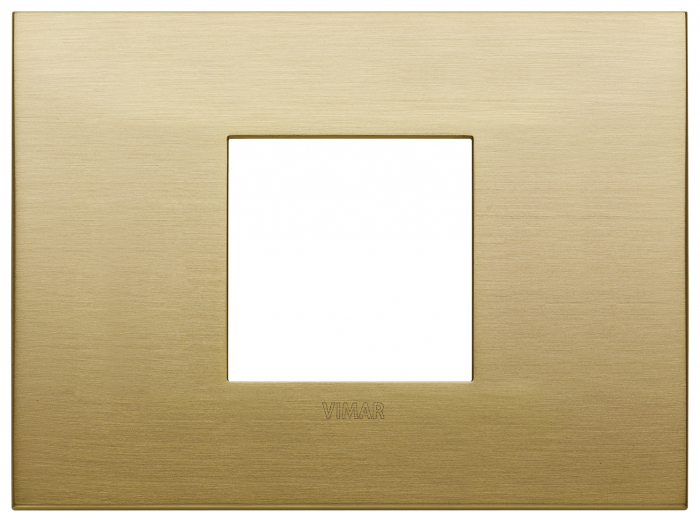 Rama Ornament 2M metal pentru doza de 3M Vimar Arke alama periata 19652.12 [1]