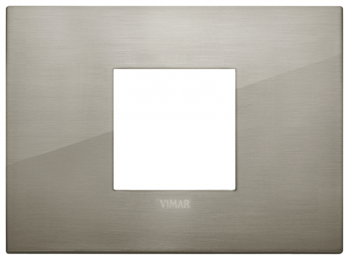 Rama Ornament 2M metal pentru doza de 3M Vimar Arke inox periat 19652.08 [1]