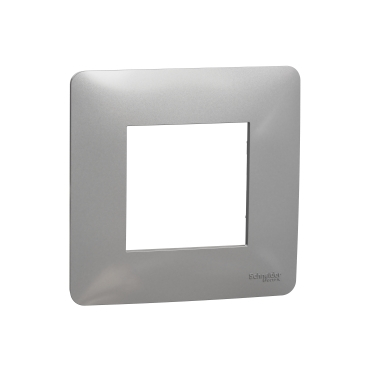 Rama Ornament 2M Schneider Unica Studio aluminiu NU200230 [1]