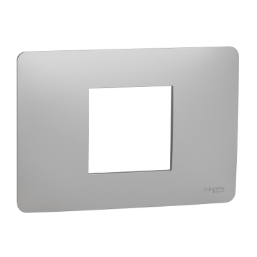 Rama Ornament 2M Schneider Unica Studio aluminiu NU210230 [1]