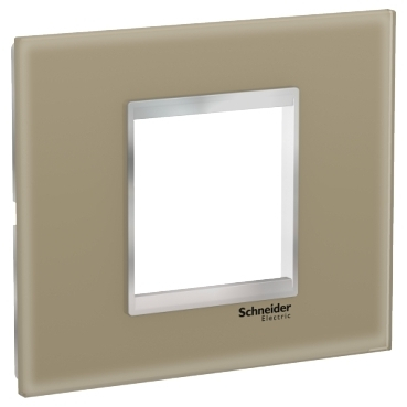 Rama Ornament 2M sticla Schneider Eazy Styl maro deschis/crom LMR7922038 [1]