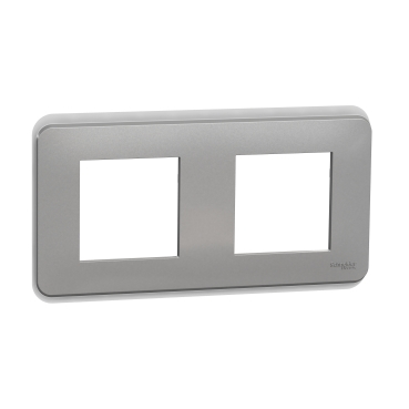 Rama Ornament 2P Schneider Unica Pro aluminiu NU400430 [1]