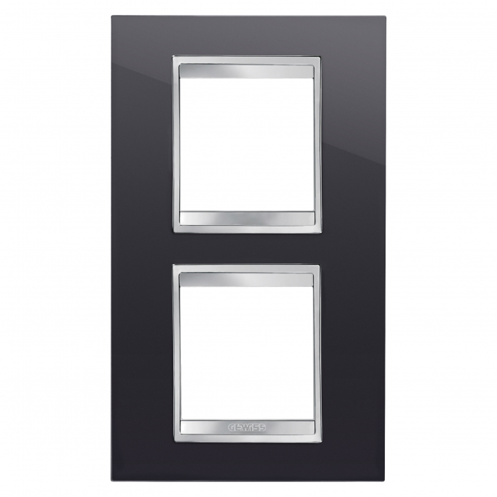 Rama Ornament 2P verticala LUX Gewiss Chorus negru GW16224TN [1]