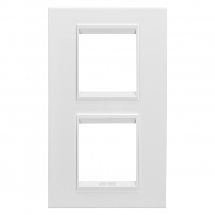 Rama Ornament 2P verticala metal LUX Gewiss Chorus monocrom alb satinat GW16224XW [1]