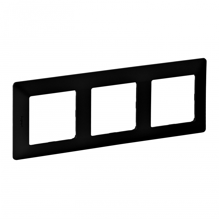 Rama ornament 3 posturi Legrand Valena Life negru mat 754253 [1]