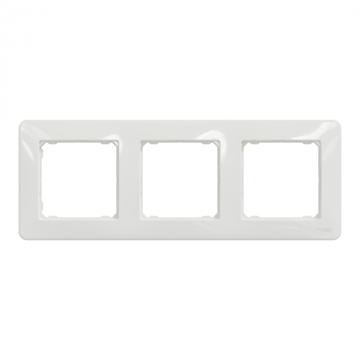 Rama Ornament 3 posturi Schneider Sedna alb SDD311803 [2]