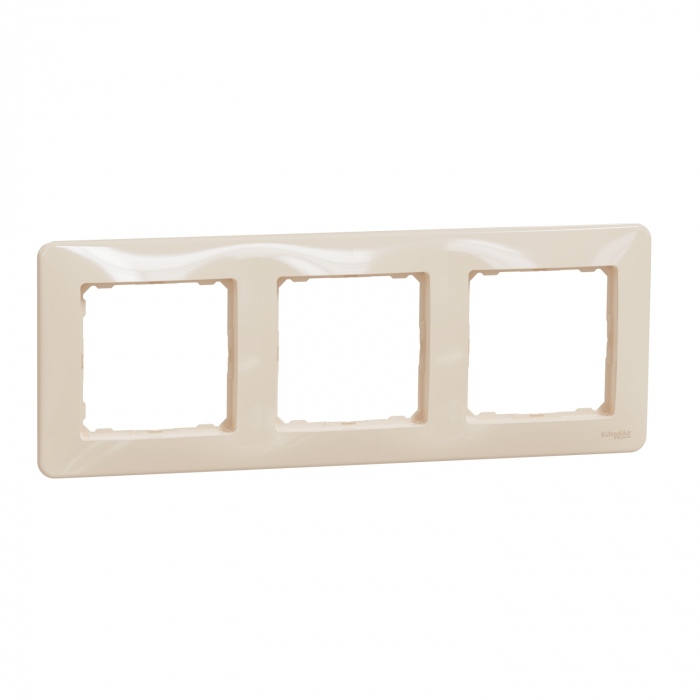 Rama Ornament 3 posturi Schneider Sedna bej SDD312803 [1]
