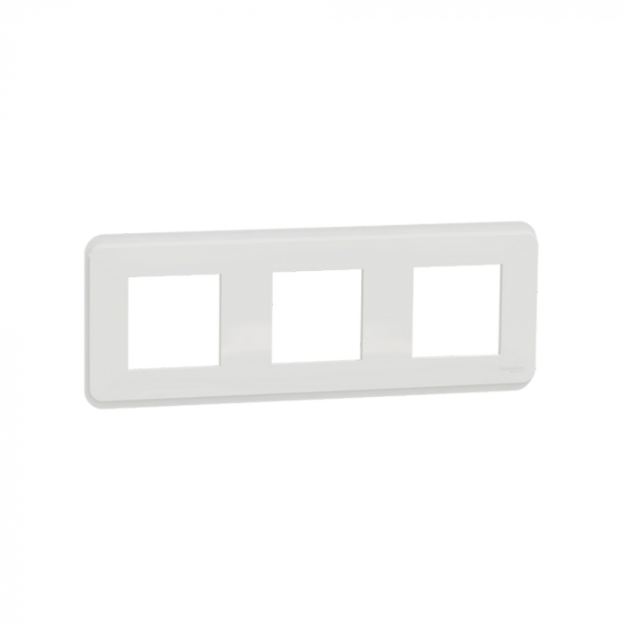 Rama Ornament 3P Schneider Unica Pro alb NU400618 [1]