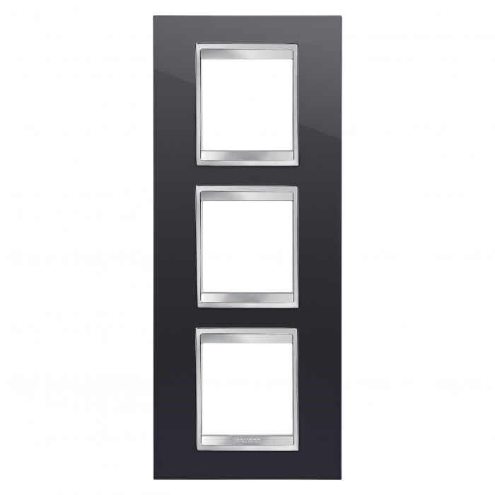 Rama Ornament 3P verticala LUX Gewiss Chorus negru GW16227TN [1]