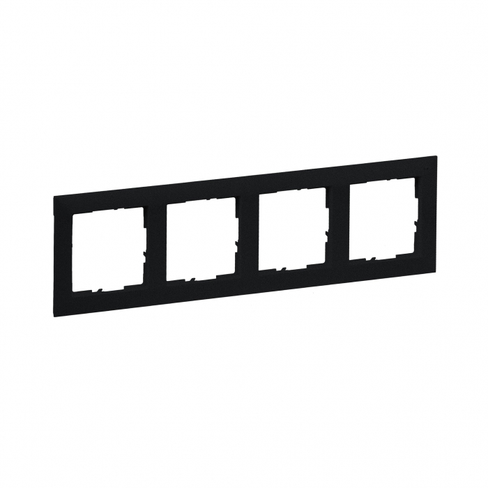 Rama ornament 4 posturi Legrand Suno negru 721524 [1]