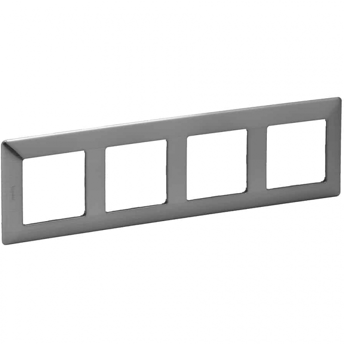 Rama ornament 4 posturi Legrand Valena Life inox 754154 [1]