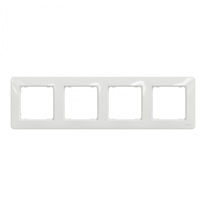 Rama Ornament 4 posturi Schneider Sedna alb SDD311804 [2]