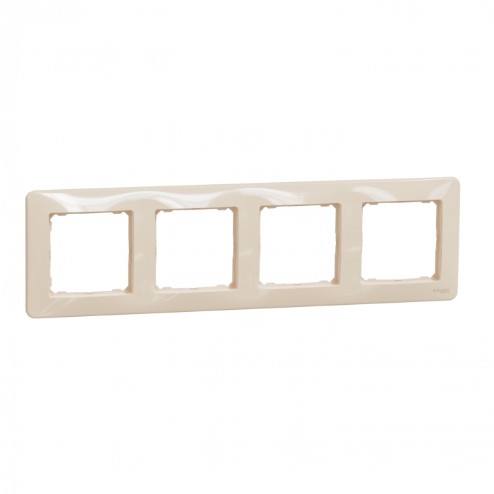 Rama Ornament 4 posturi Schneider Sedna bej SDD312804 [1]