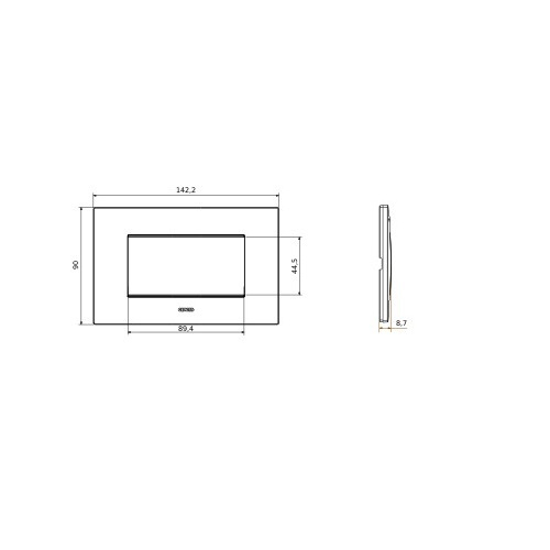 Rama Ornament 4M EGO Gewiss Chorus inox GW16004ST [2]