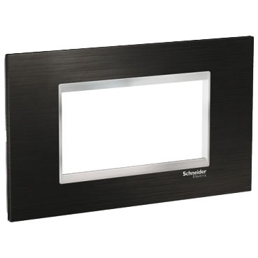 Rama Ornament 4M inox Schneider Eazy Styl negru/crom LMR7734038 [1]