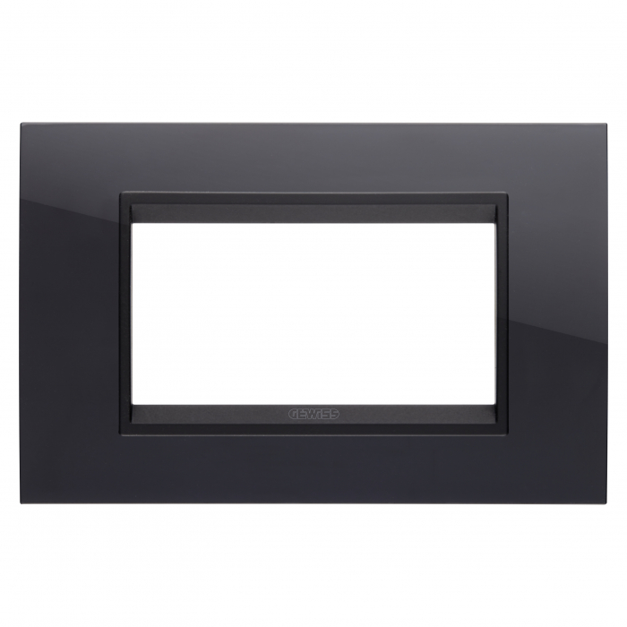 Rama Ornament 4M LUX Gewiss Chorus monocrom negru GW16204YN [1]