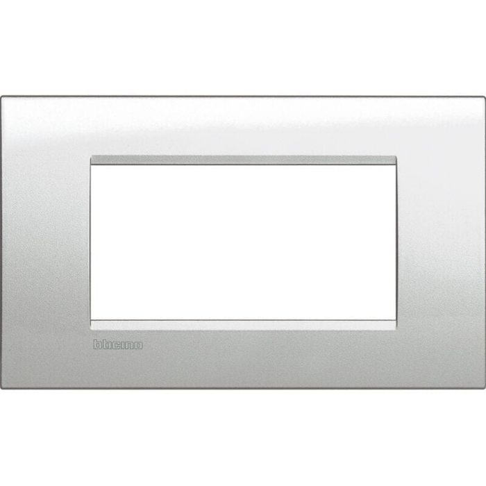 Rama Ornament 4M metal Living Light Bticino Moonlight Silver LNA4804GL [1]