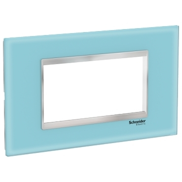 Rama Ornament 4M sticla Schneider Eazy Styl albastru/crom LMR7914038 [1]