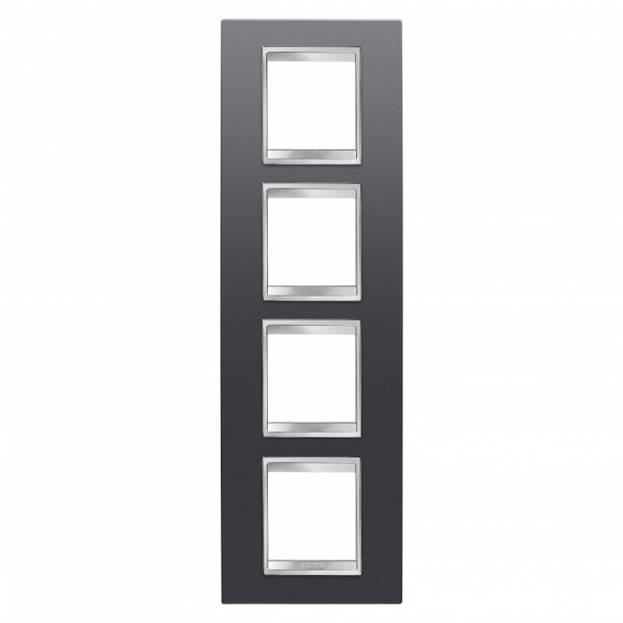 Rama Ornament 4P verticala LUX Gewiss Chorus ardezie GW16229VA [1]