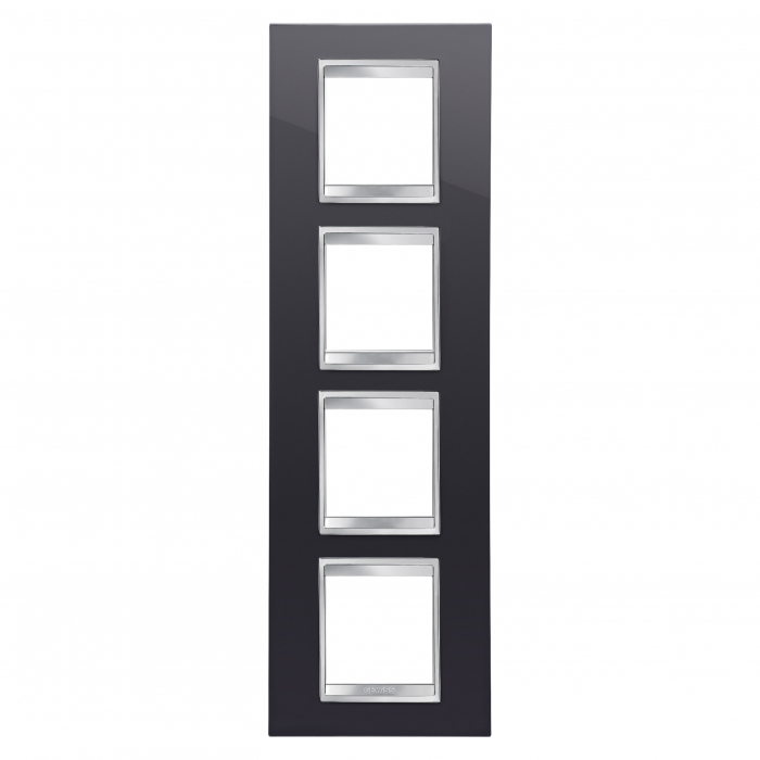 Rama Ornament 4P verticala LUX Gewiss Chorus negru GW16229TN [1]