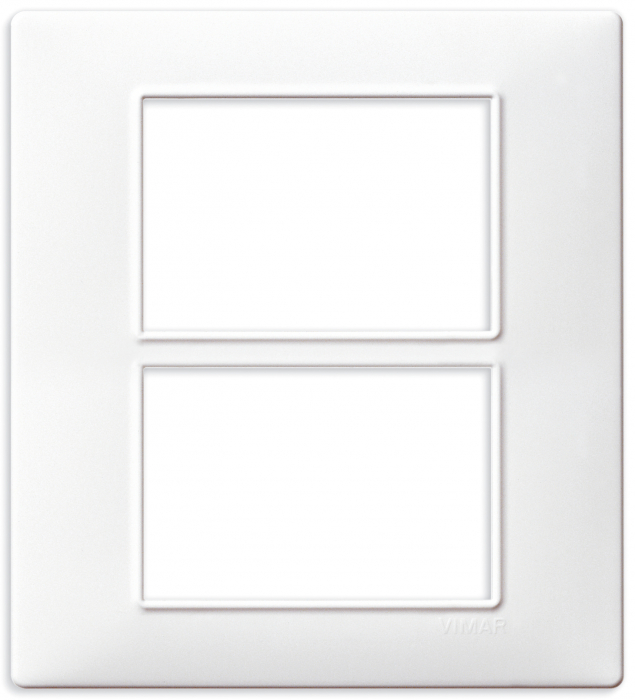 Rama Ornament 6M (3+3) Vimar Plana alb 14659.01 [1]