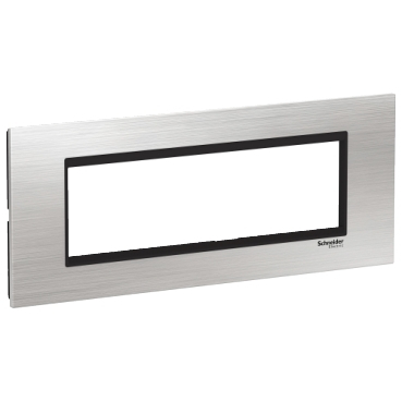 Rama Ornament 7M inox Schneider Eazy Styl argintiu/negru LMR7667031 [1]