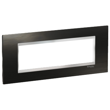 Rama Ornament 7M inox Schneider Eazy Styl negru/crom LMR7737038 [1]
