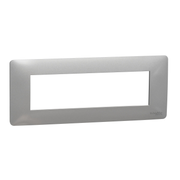Rama Ornament 7M Schneider Unica Studio aluminiu NU210730 [1]