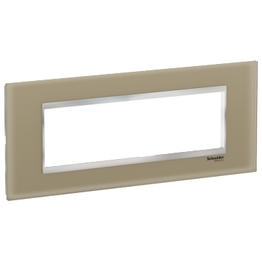 Rama Ornament 7M sticla Schneider Eazy Styl maro deschis/crom LMR7927038 [1]