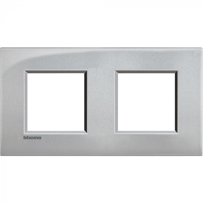Rama Ornament AIR 2P Living Light Bticino aluminiu LNE4802M2TE [1]