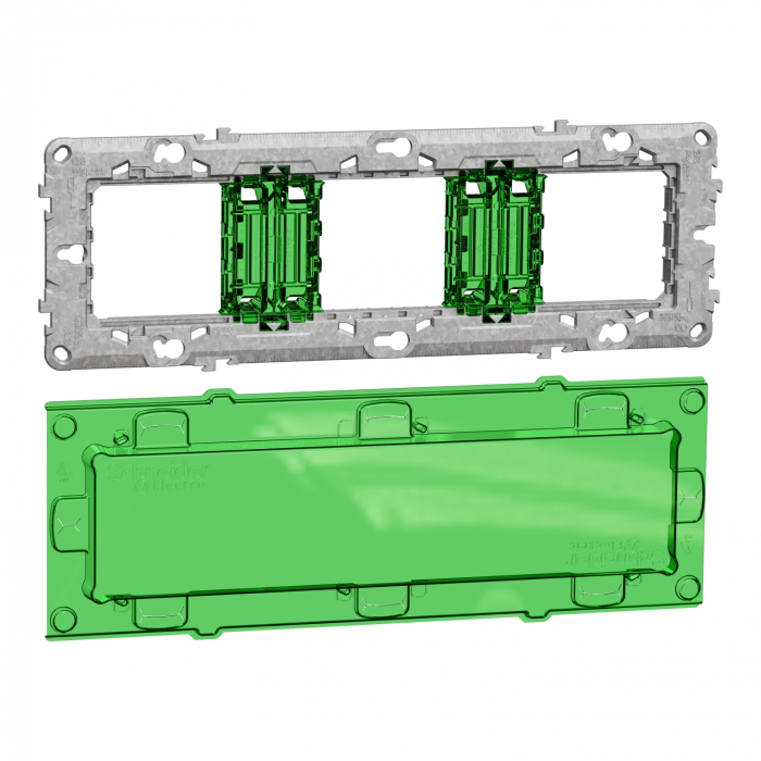 Rama Suport 3P sau 6/8M fixare zamak Schneider Noua Unica Pro NU7006C [1]